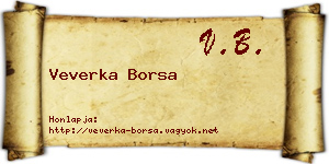 Veverka Borsa névjegykártya